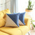 Homeroots Home Decor Set Of 2 Blue And Ivory Diagonal Pillow Covers 18 X 18 Inches