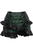 Green/Black Brocade Ruched Bustle Skirt
