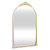 34" Gold Metal Arch Accent Mirror