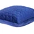 Homeroots Home Decor Blue Tufted Velvet Quilted Throw Pillow, 20 x 20 x 4 Inches