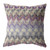 16” Magenta Cream Hatch Zippered Suede Throw Pillow