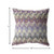 16” Magenta Cream Hatch Zippered Suede Throw Pillow