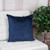 Homeroots Home Decor Navy and Gray Dual Solid Color Reversible Throw Pillow