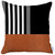 Homeroots Home Decor Brown And Black Printed Geometric Throw Pillow, 18x18 Inches