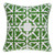 Homeroots Home Decor Traditional Green and White Accent Pillow Cover with Poly Insert, 20 x 7 x 20 inches