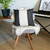 18" X 18" Grey And Black Geometric Zippered Handmade Polyester Throw Pillow Cover