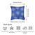 Homeroots Home Decor Christmas Snowflakes Throw Pillow Cover, Blue, 18 inches, Set of 4