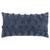 Homeroots Home Decor Navy Blue Twisted Chevron Pattern Throw Pillow, Navy Blue, 26 x 14 Inches