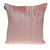 Geometric Lush Quilted Metallic Pink Throw Pillow - 808230111790