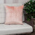 Geometric Lush Quilted Metallic Pink Throw Pillow - 808230111790