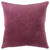 Homeroots Home Decor Berry Solid Reversible Cotton Velvet Throw Pillow, Berry, 22 x 22 Inches