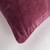Homeroots Home Decor Berry Solid Reversible Cotton Velvet Throw Pillow, Berry, 22 x 22 Inches