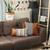 Homeroots Home Decor Black And Brown Strap Faux Leather Throw Pillow, 18x18 Inches