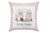 17" X 17" Light Pink Checkered Easter Bunny Camper Throw Pillow - 606114064916