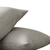 Set of Two Light Gray Linen Pillowcases