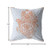 18” Blue Orange Hamsa Suede Zippered Throw Pillow