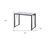 35" Antiqued White and Black Writing Desk