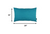 Homeroots Home Decor Set Of 2 Teal Modern Lumbar Throw Pillows