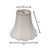 White Monay Shantung Silk Bell Lamp Shade
