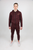 Men Burgundy Sweat Suit