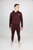 Men Burgundy Sweat Suit