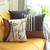 Homeroots Home Decor 18" x 18" Brown and Black Striped Zippered Handmade Polyester Throw Pillow Cover