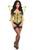 Lavish 2 PC Green Pixie Corset Costume