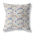 20 Light Blue Indigo Roses Indoor Outdoor Throw Pillow