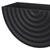 Set of Two Black Metal Geometric Half Moon Wall Planters
