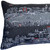 Homeroots Home Decor Amsterdam Nighttime Skyline Lumbar Decorative Pillow, Black, 35 Inches