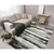 8' X 10' Dark Gray Black And Ivory Wool Abstract Hand Tufted Area Rug
