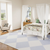 Lavender Geometric Washable Area Rug With Fringe