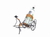 Asian Style Rickshaw Puller Wine Holder