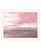 Pink Beach Emotions White Framed Print Wall Art
