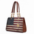 Nevaeh Vegan Leather patriotic pattern Women's Shoulder Bag