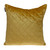 Homeroots Tufted Diamond Yellow Ochre Transitional Square Pillow, 20 x 20 x 4 Inches
