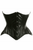 Top Drawer Faux Leather Double Steel Boned Curvy Cut Waist Cincher Corset