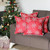 Homeroots Home Decor Set of 4 Red and White Snowflakes Throw Pillows