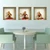 Set of Three Abba Niche 3D Square Peel and Stick Wall Decals