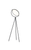 60" Black LED Tripod Floor Lamp With Black Metal Novelty Shade