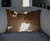 12" X 20" Chocolate Cowhide Throw Pillow