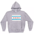 Pullover/Hooded Grey Sweatshirt-Chicago Flag