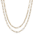 Double Small Multi Link & Elongated Link Chain Necklace