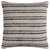 Homeroots Home Decor Gray Beige Nubby Texture Bands Throw Pillow, Gray Beige, 20 x 20 Inches
