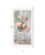 Cottage Peach Roses White Framed Print Wall Art