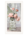 Cottage Peach Roses White Framed Print Wall Art