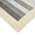 4' X 6' Ivory And Gray Wool Striped Hand Woven Area Rug