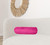 8" X 20" Fuchsia Microsuede Bolster Throw Pillow