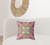 20 Magenta Green Geo Tribal Suede Throw Pillow
