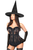 Lavish Sheer Lace Witch Corset Costume